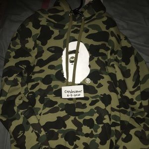 1st Camo Bape x Champion Hoodie